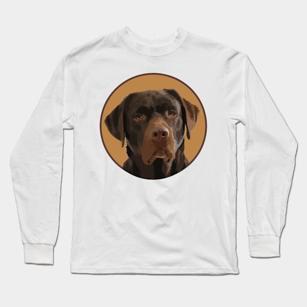 Chocolate Labrador Retriever! Especially for Lab owners! Long Sleeve T-Shirt by rs-designs